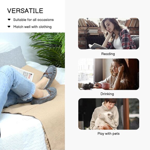 Women's Micro Suede Gray Faux Fur Cozy Indoor Outdoor House Slippers Boot Shoes - Picture 2 of 6